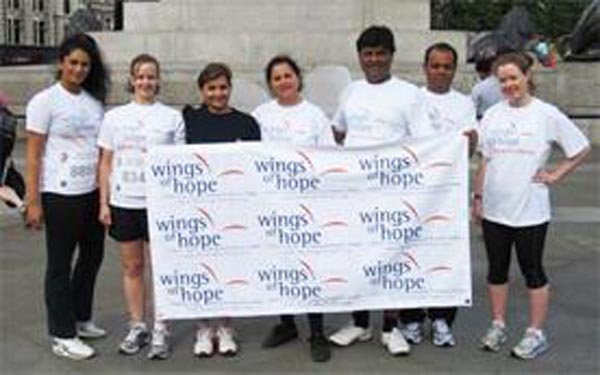 Supporters run 10k for Wings of Hope Supporters run 10k for Wings of Hope