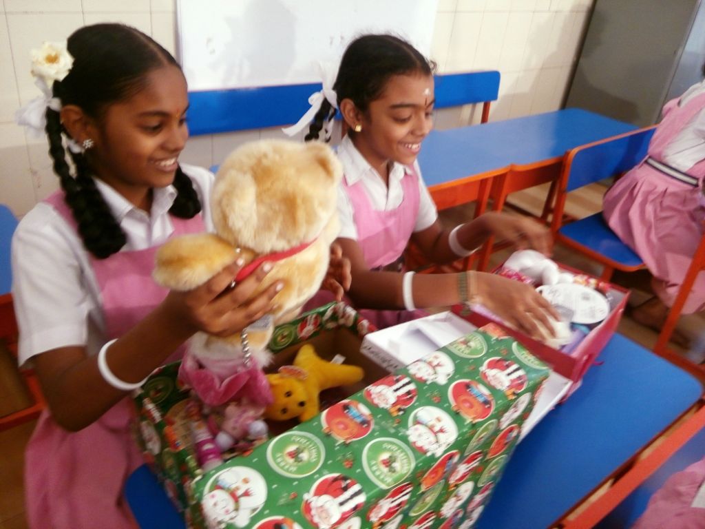 indian school children receive christmas gifts from indian school children receive christmas gifts from